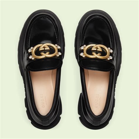 gucci lug sole loafer